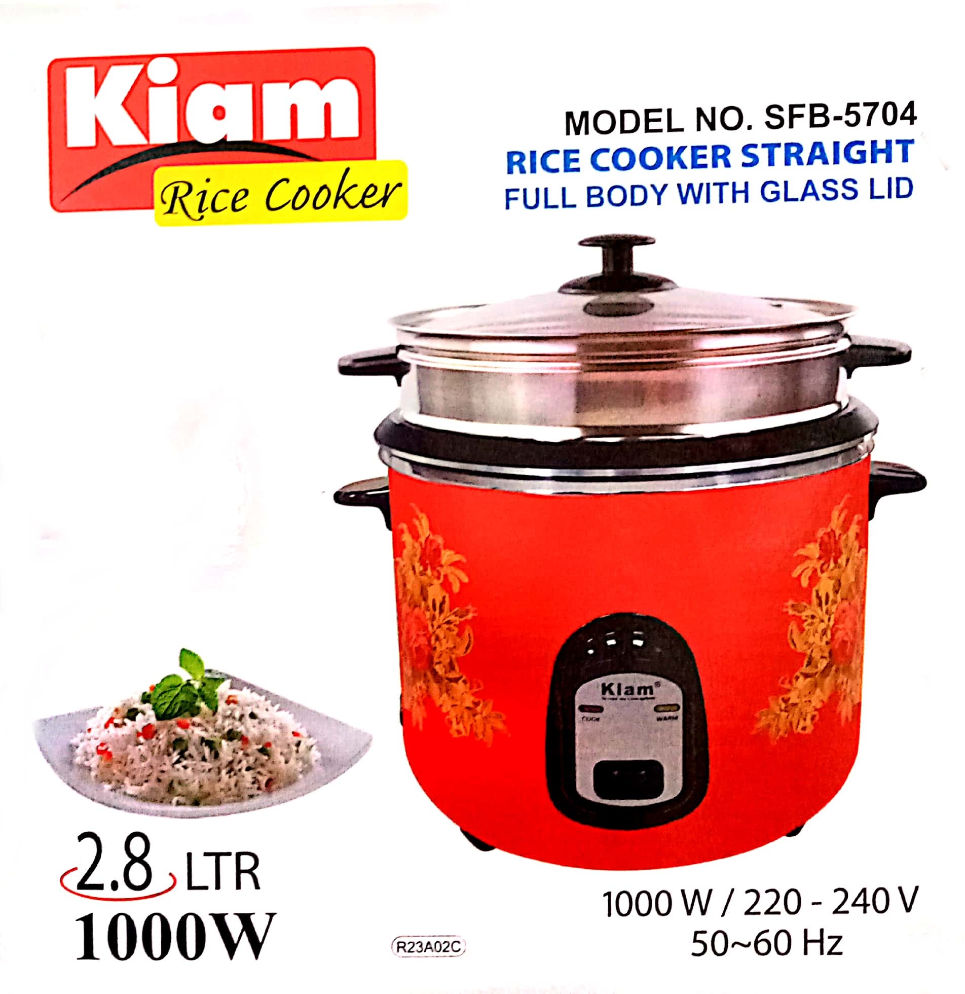 2.8L Kiam Rice Cooker SFB-5704